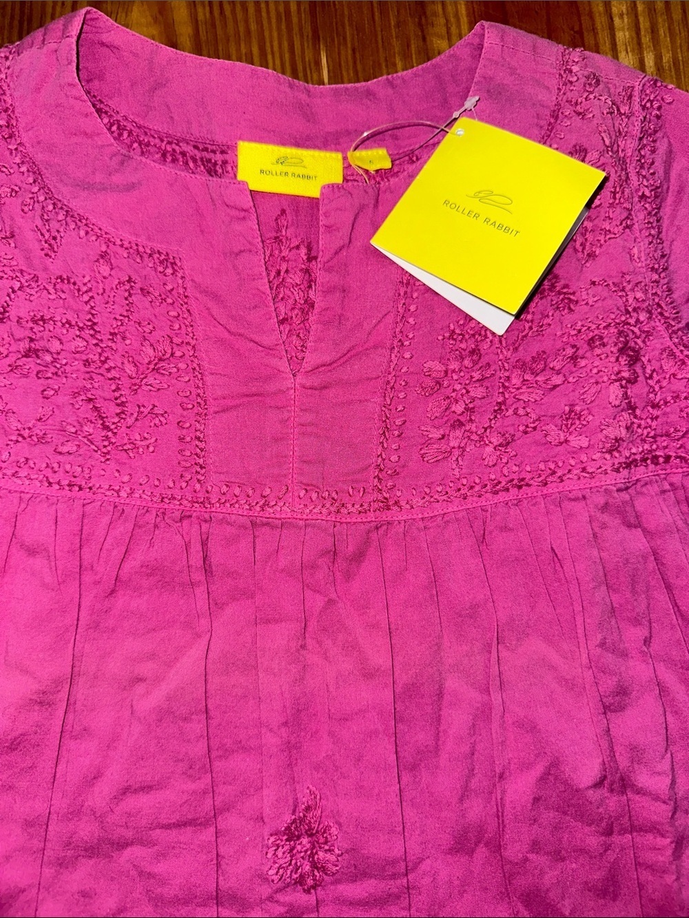 Roller Rabbit Girls' Pink Embroidered Tunic Dress - Picture 4 of 12